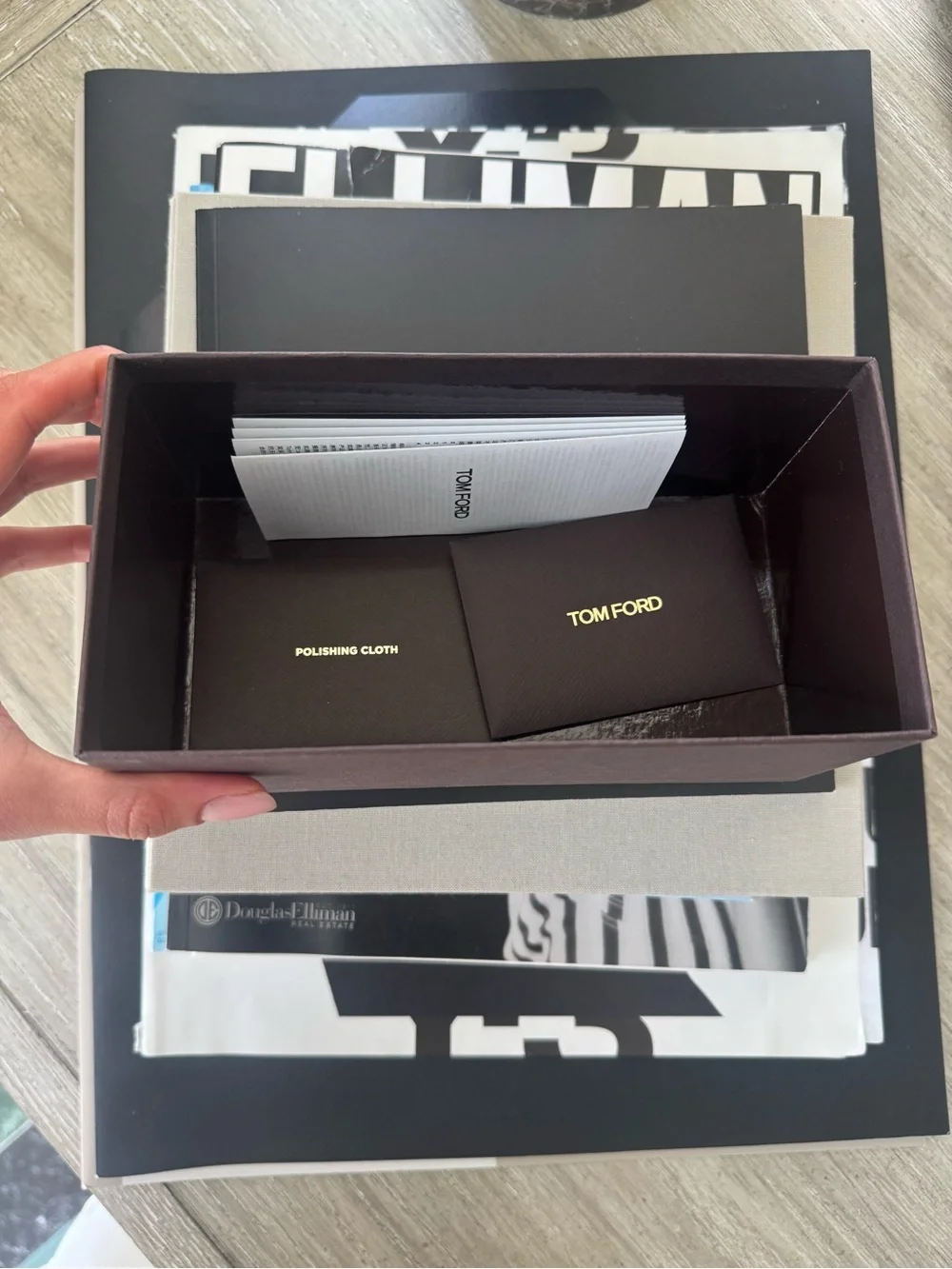 Tom Ford Anya Cat-Eye Sunglasses with Dark Lenses